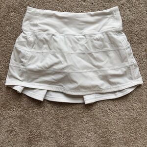 EUC Lululemon White Tennis Skort